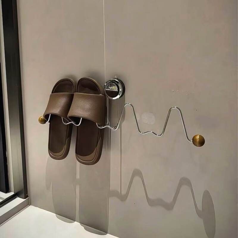 浴室拖鞋架卫生间免打孔壁挂式