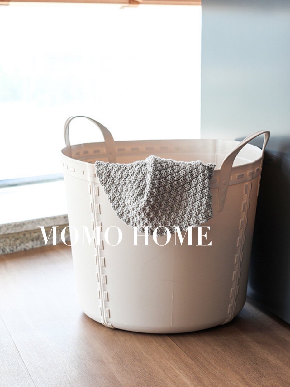 MOMO HOME家居小红书洗衣篮塑料轻奢家居收纳篮杂物整理手提