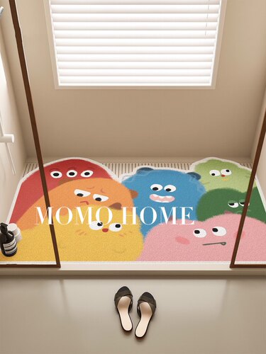 MOMO 小红书海绵宝宝可爱硅藻泥地垫 卡通图案科技布防滑垫