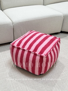 MOMO HOME家居多巴胺方凳坐墩家用榻榻米坐凳成人加厚矮凳