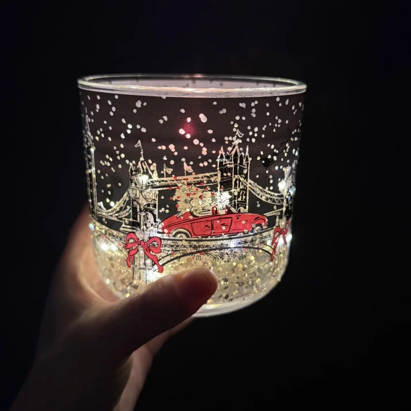 英国M&S玛莎香薰圣诞蜡烛发光2025款英国led发光圣诞礼盒现货直发