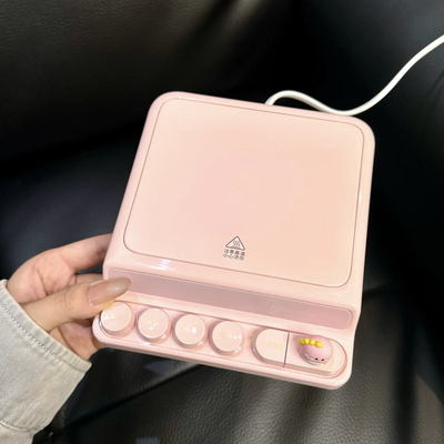 MOMO HOME新款可爱卡通快速加热暖杯杯垫办公桌面智能恒温杯垫