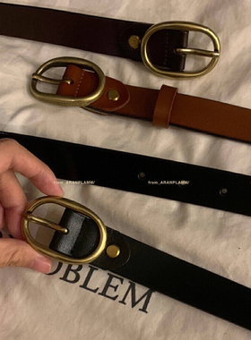 ARAN PLAMM-层牛皮四季百搭皮带女腰带腰封(配精美包装盒)