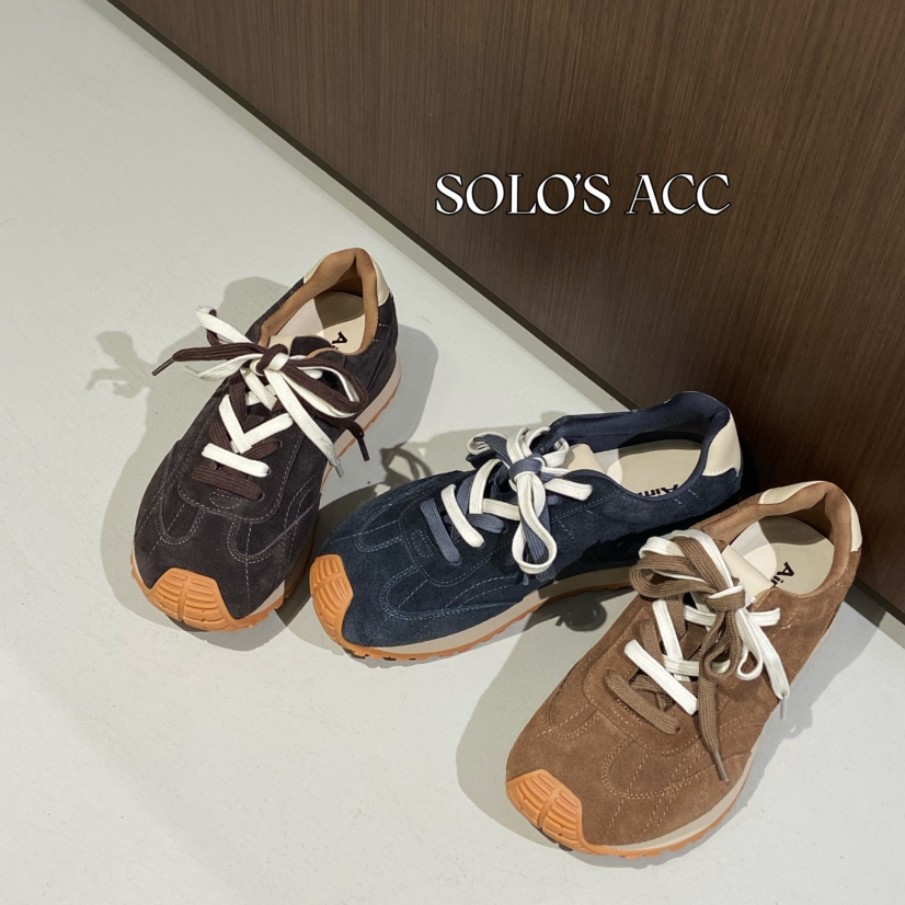 SOLOS ACC秋上新复古风撞色系带低帮德训鞋AM78001882