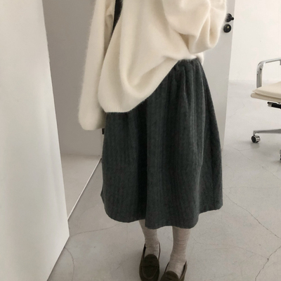 7米-冬上新韩系氛围感百搭通勤显瘦半身裙(尺码仅供参考)A8674