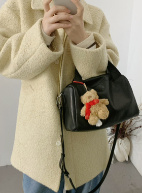 Hand made-冬上新韩系圈圈毛中长大衣0667