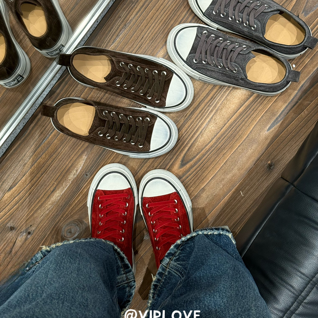 宾艾VIPLOVE上新复古做旧厚底百搭板鞋休闲鞋配盒子随机G7981