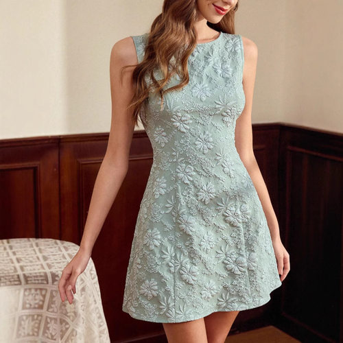 无袖女士连衣短裙  Sleeveless women's jumpsuit short skirt