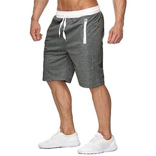 Solid Waist Elastic Drawstring Shorts纯色松紧腰抽运动绳短裤