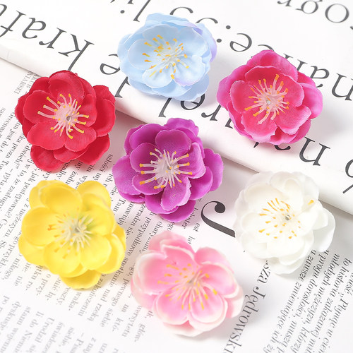 仿真梅花花头假花绢花花头