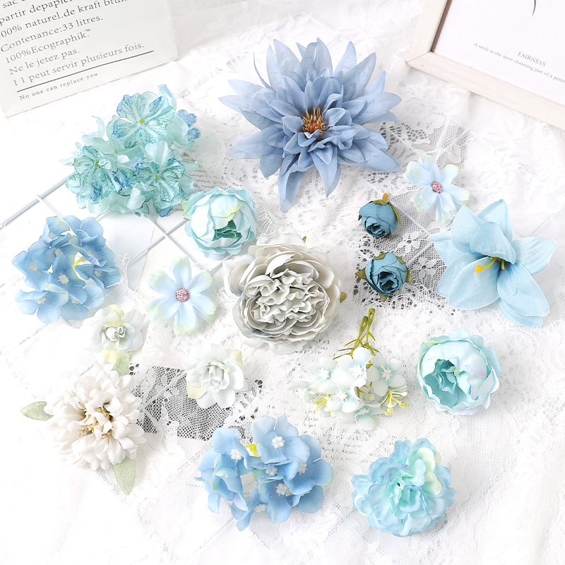 仿真花材料包假花DIY手作花环