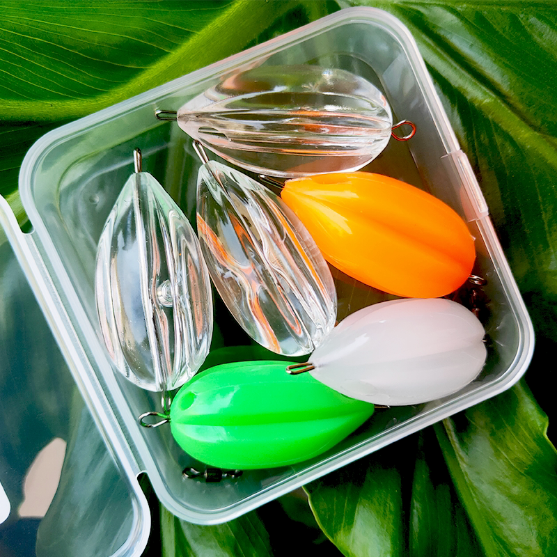 新款远投浮水缓沉助投器 花苞形状稳流槽 微物路亚助抛马口白条