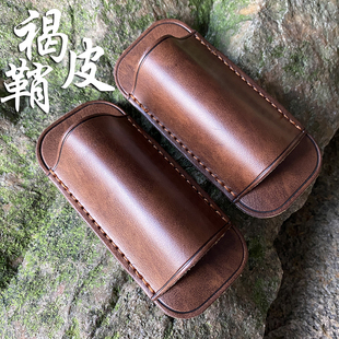 现货精选再生环保材质皮革EDC口袋工具套刀套腰包收纳刀鞘