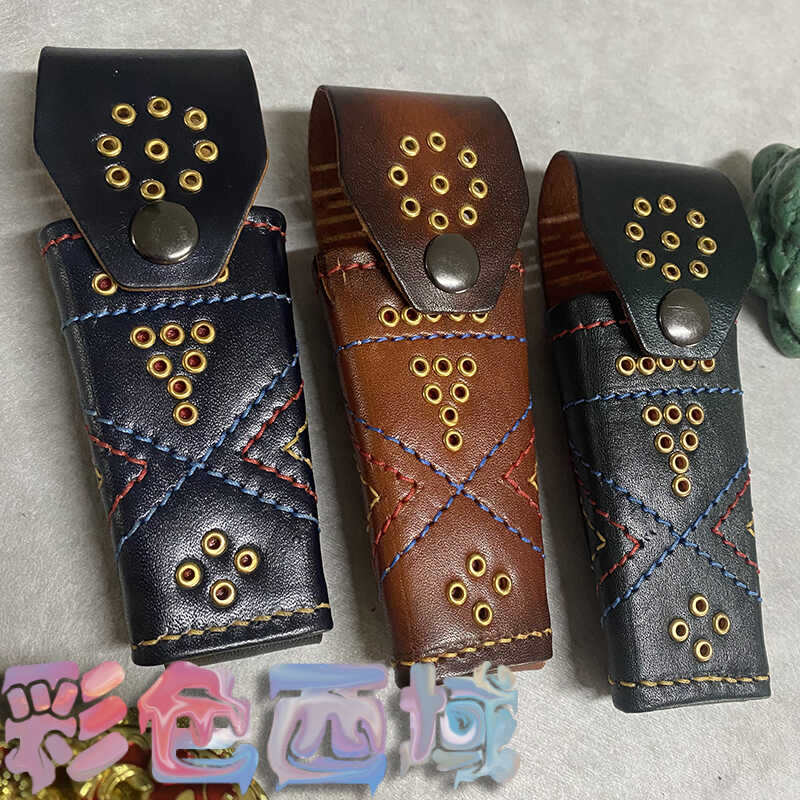 折叠通用刀具皮套刀苑阁复古刀套图片