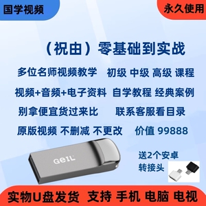 祝由视频课程教学U盘十三科全集天乙金针绝技医绝世秘方电子优盘