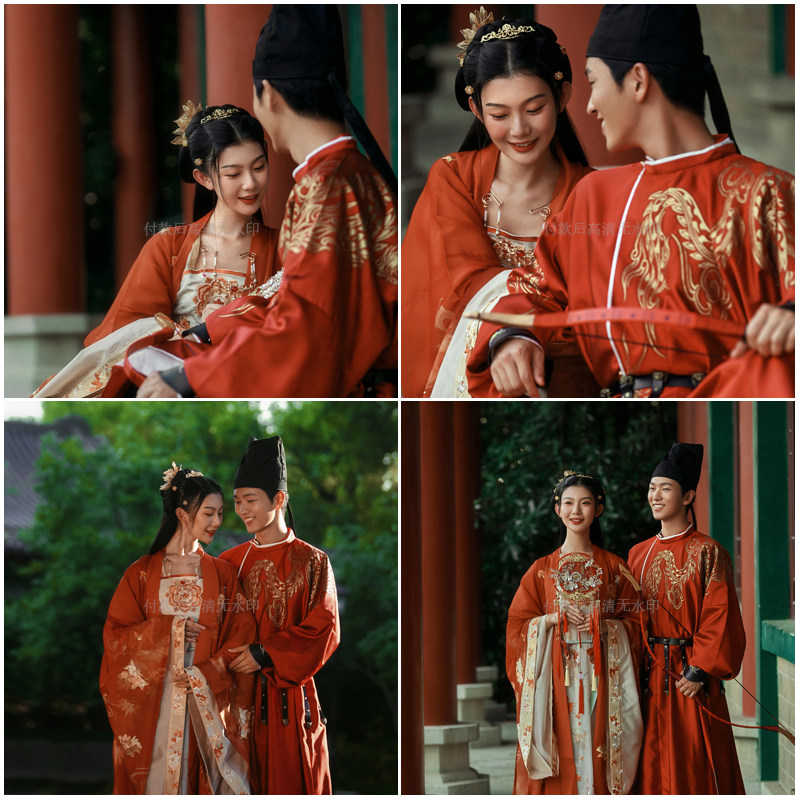 2024年展会影楼摄影婚纱照新式样片 中国风汉服主题高端唯美样照