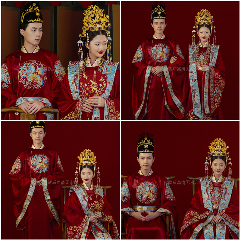 2025年影楼婚纱照新样片室内中式国风汉服主题高端唯美客样照