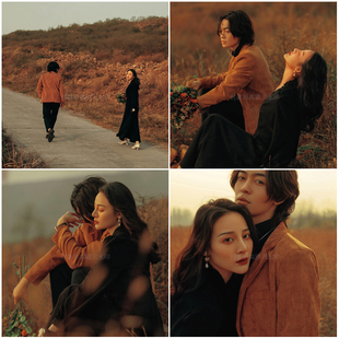 婚纱影楼外景样片 情侣文艺风旅拍主题摄影唯美客片样照117