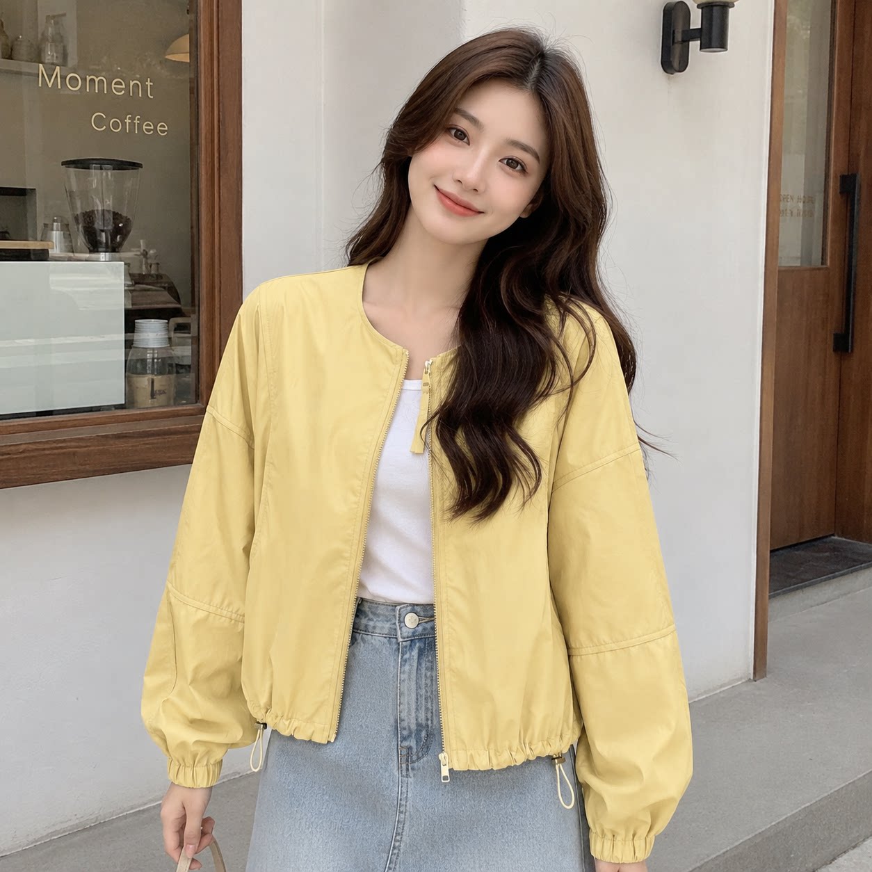 2026春新款短款夹克棒球服女外套