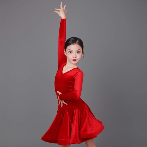 solo拉丁舞服韩国绒高级量身定制规定服比赛考级表演服
