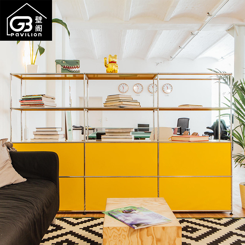 模块组合书柜储物不锈钢客厅USM