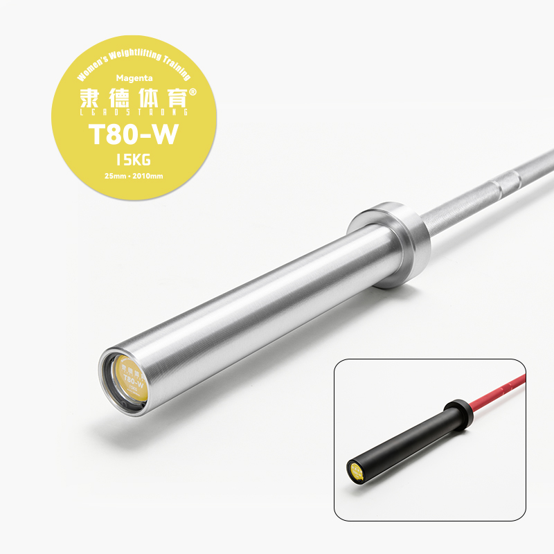 女子举重训练杆 隶德体育 奥林匹克举重杆轴承奥杆高翻抓举挺举CF