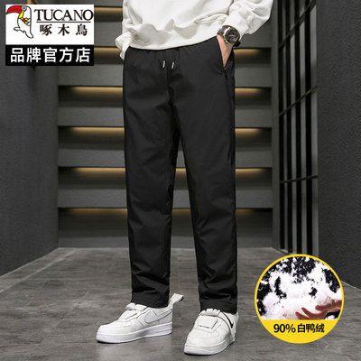 啄木鸟2025新款冬季潮羽绒裤