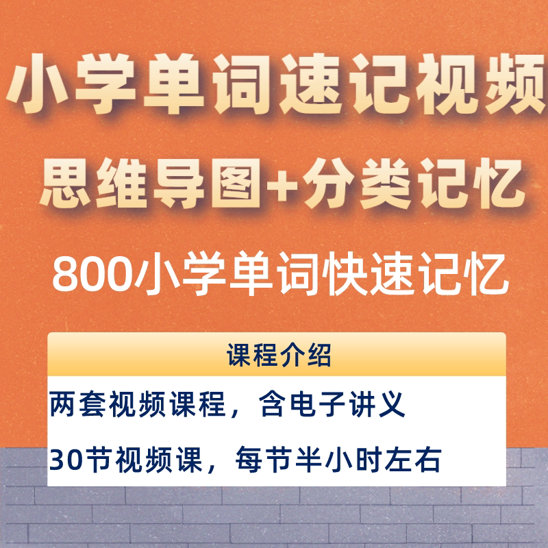 800英语词汇速记视频课程思维导图记忆英语单词教程f方法电子ppt