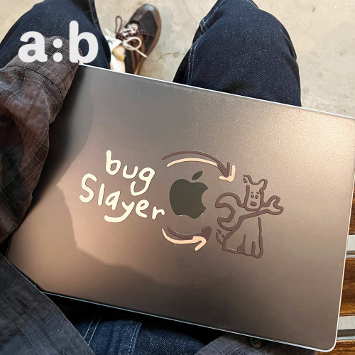 a:b原创【代码与咖啡俱乐部】系列bug2026新款M4/M5笔记本macbook电脑保护壳全包壳透明壳轻薄air/pro