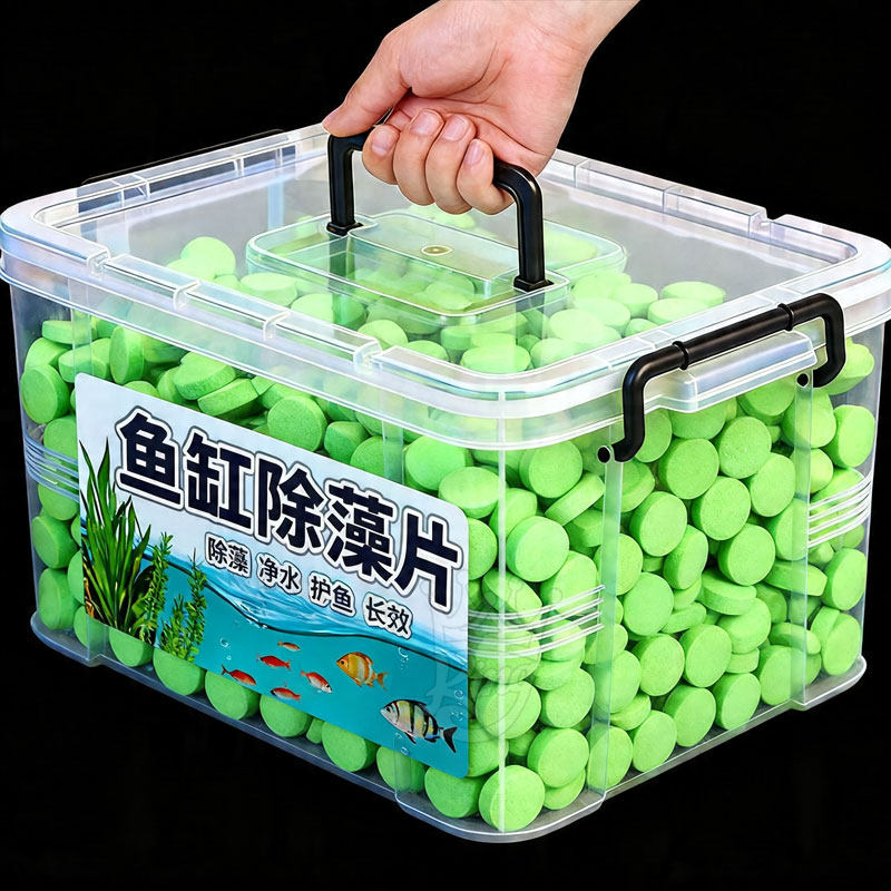 鱼缸除藻片绿藻青苔清除神器鱼缸除绿水褐藻丝藻黑藻水垢新款