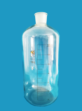 蜀牛玻璃血清瓶2500/5000/10000/15000ml样品标本磨口刻度试剂瓶