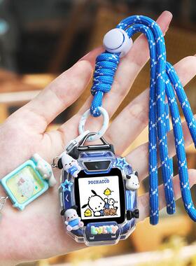 适用华为TGR-L10儿童手表5表带4X/3S表链5pro挂脖绳可爱保护壳套