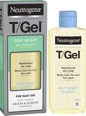 英国Neutrogena TGel露得清煤焦油止痒去屑洗发水250ML盒损特价