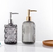 瓶按压式 高级分装 压泵玻璃挤压式 精油瓶空瓶高档美容院专用好看