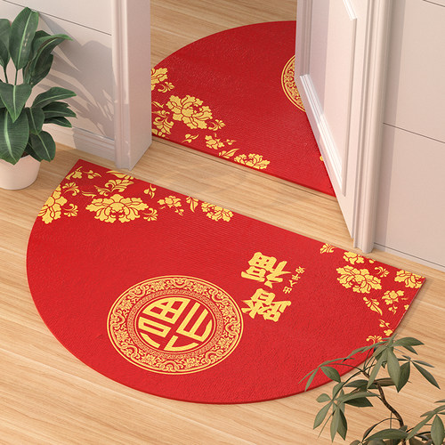 2026新款地垫入户红色喜庆