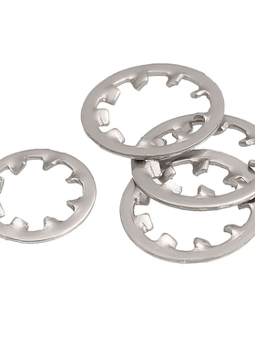 304/316不锈钢DIN6797J内锯齿锁紧垫圈GB861.1防滑垫片M2-M30超薄