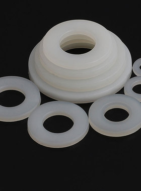 尼龙白色平垫 绝缘塑料垫片塑胶隔离精密垫圈M2M2.5M3M4M5M6-M20
