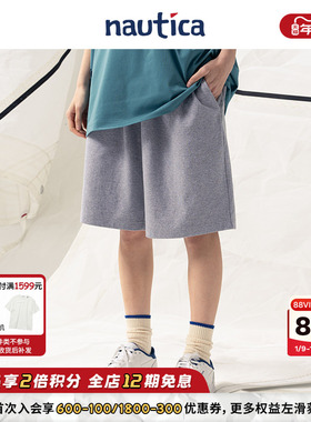 【联名系列】nautica白帆 x POPBOY日系中性刺绣休闲短裤PBKW4265