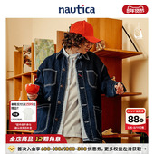 外套JW3121 白帆日系无性别廓形牛仔夹克工装 明星同款 nautica