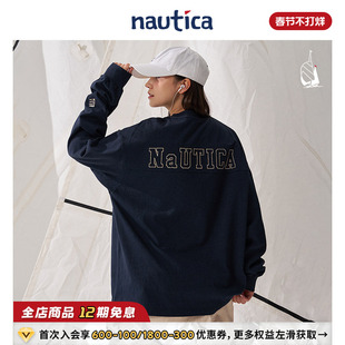 【官方正品】nautica白帆 日系中性少年感挺括长袖T恤TW4311