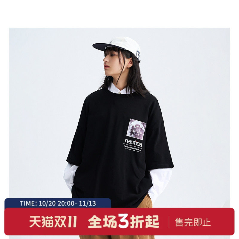 nauticawhitesail潮短袖