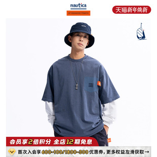 nautica日系中性圆领短袖 汤本弘通监制 T恤HYTW4132 官方正品