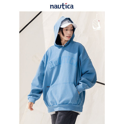 nauticawhitesail休闲连帽卫衣