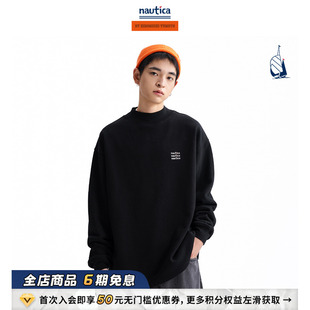 nautica日系中性半高领卫衣HYKW3417 汤本弘通监制 官方正品