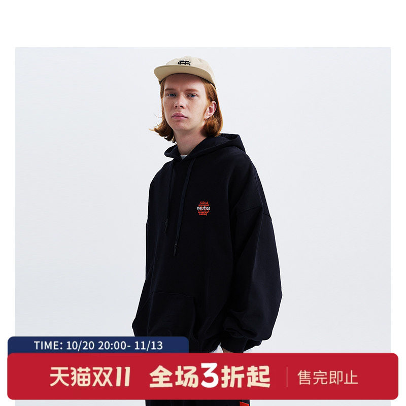 nauticawhitesail日系连帽卫衣