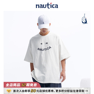 日系中多巴胺圆领短袖 nautica白帆 T恤TW4112 2024新说唱同款