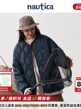【官方正品】nautica白帆 日系中性户外葫芦纹羽绒服外套JW4385