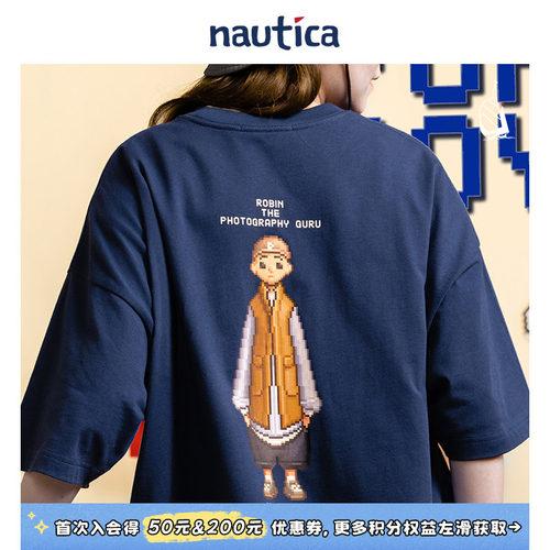 nauticawhitesail日系短袖
