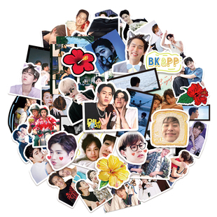 bkpp cp双人混合贴纸泰百手账防水ins风笔记本比尔金 pp防水贴纸