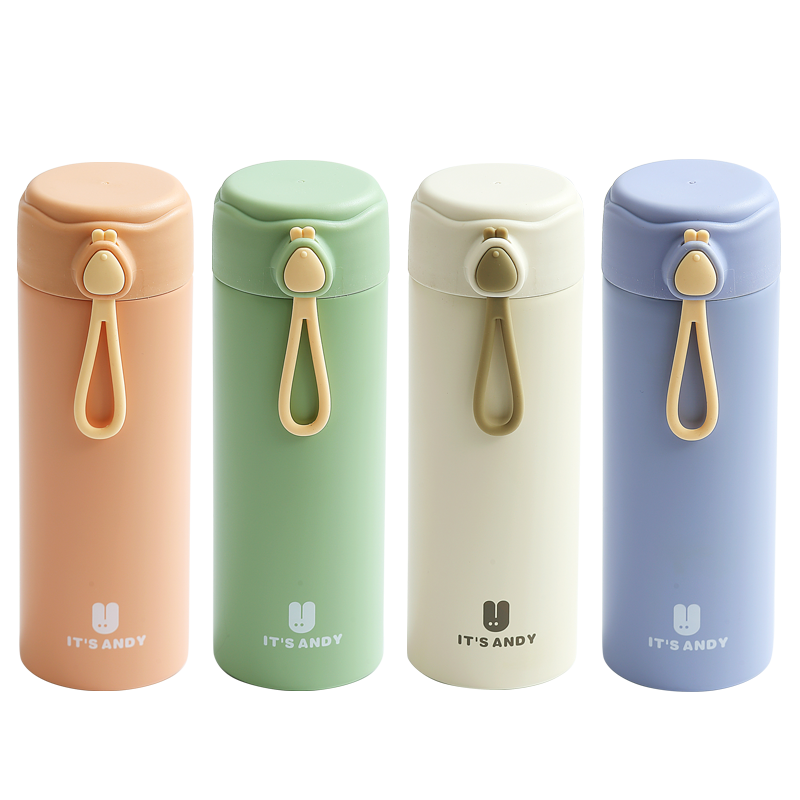 保温杯男士女学生可爱水杯不锈钢便携提手水杯子运动办公室泡茶杯